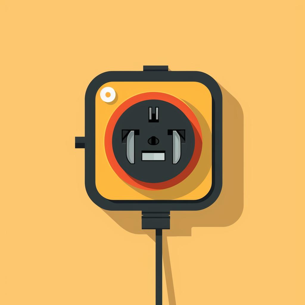 A power tool unplugged from the socket
