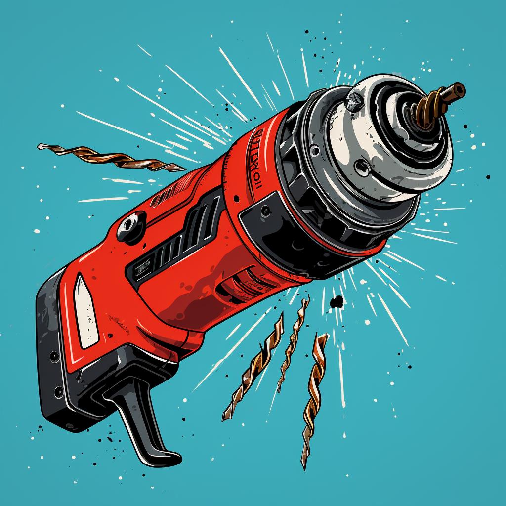 Applying pressure on a power drill to remove a stripped screw