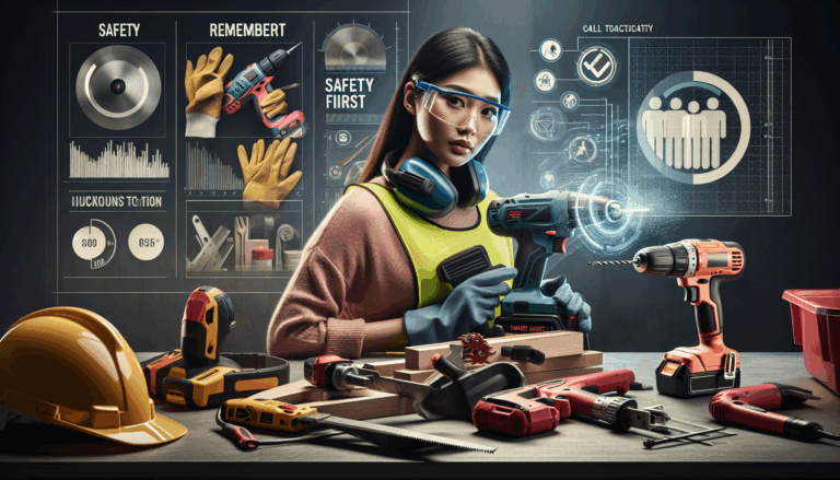 alt_text: A cover image emphasizing power tool safety with PPE, statistics, and a clear call to action.
