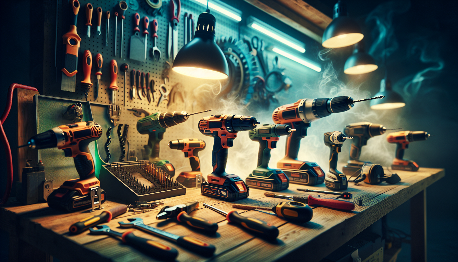 alt_text: A vibrant workshop showcasing lithium-ion power tools, highlighting their advanced technology and benefits.