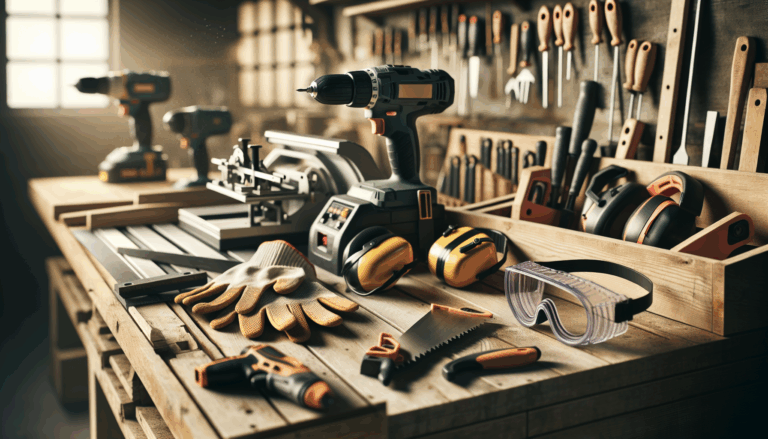 alt_text: A well-lit workshop showcasing power tools and safety gear, emphasizing safe DIY practices.