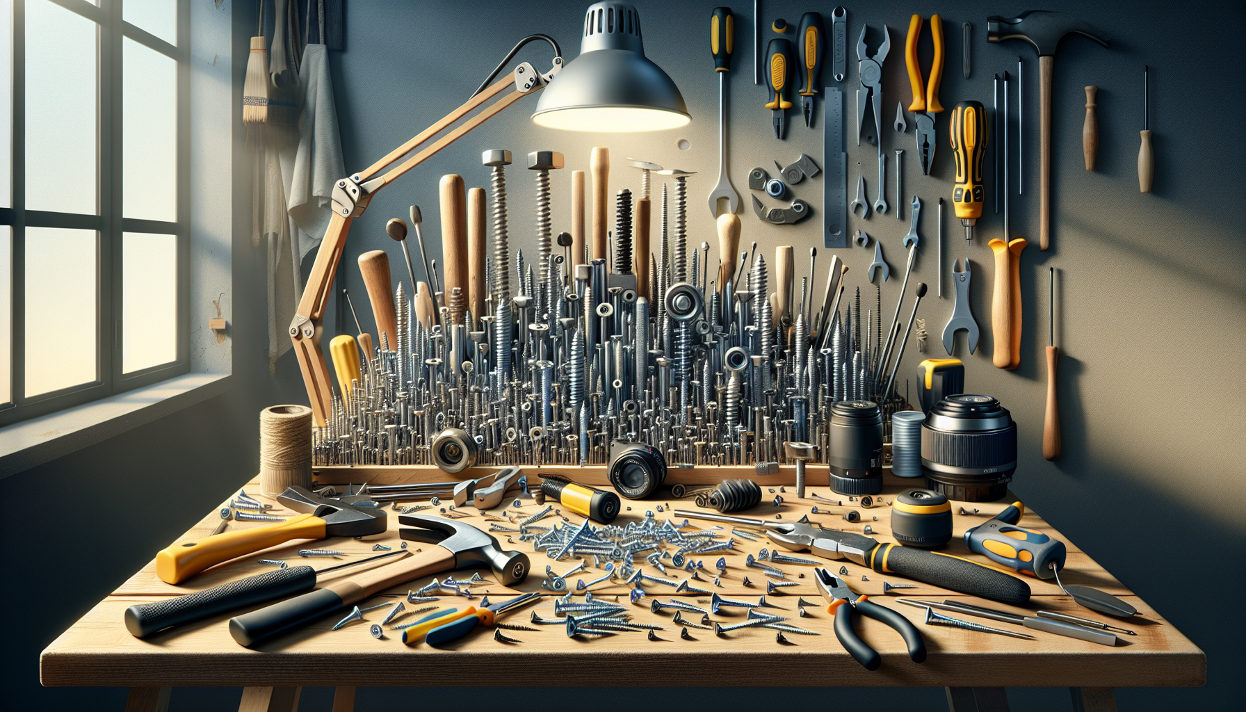 alt_text: Engaging DIY workspace with tools and stripped screws, inspiring readers to tackle projects confidently.