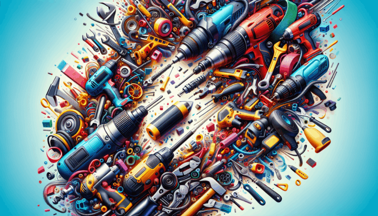 alt_text: A vibrant cover for "Unlock Your Creativity" featuring power tools and colorful DIY project visuals.