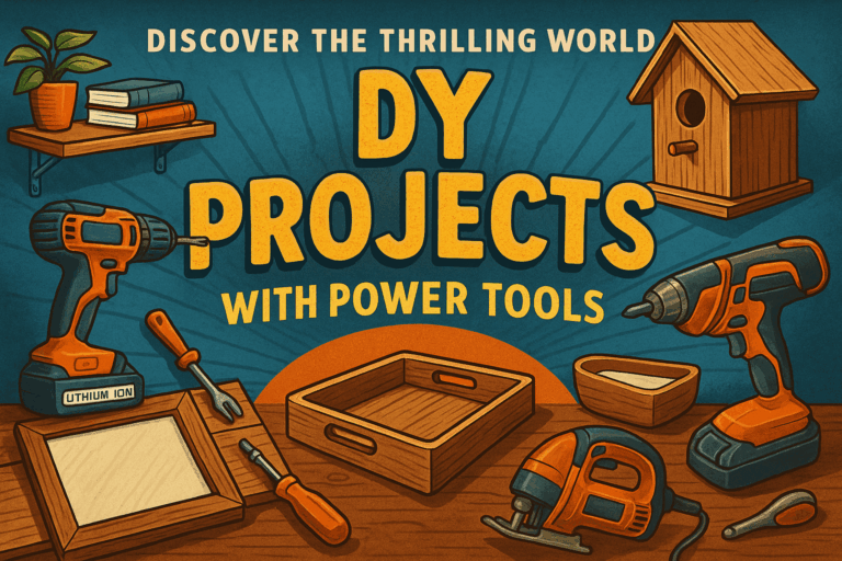 What are some beginner DIY projects using power tools?