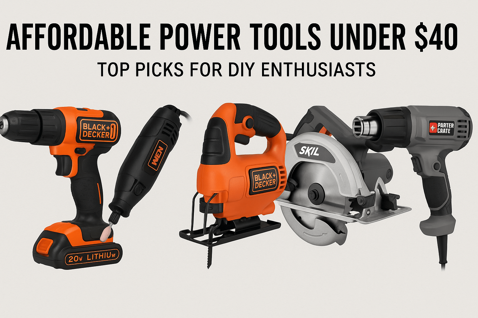 What are the best power tools under $40?